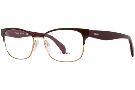 prada pr 65rv burgundy|Prada Conceptual PR 65RV Rectangle Eyeglasses .